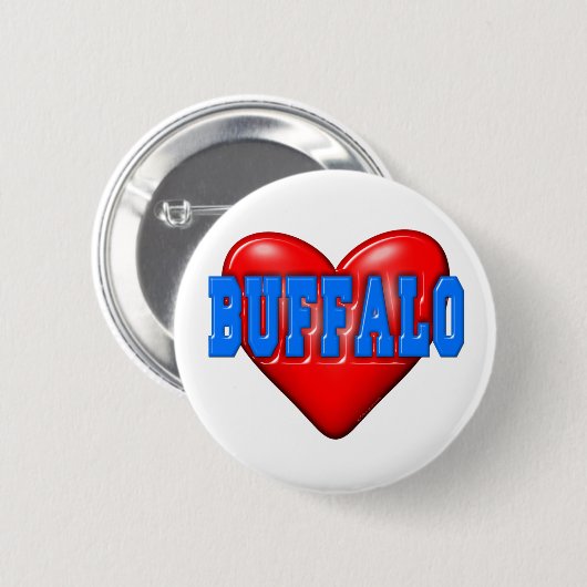 I LoveBuffalo Button (Vorne & Hinten)