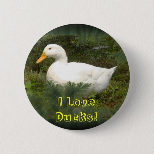 I LoveDucks! Kreis-Button Button (Vorderseite)