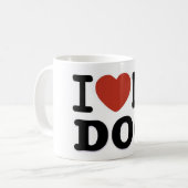 I LOVEMY HUND KAFFEETASSE (Vorderseite Links)