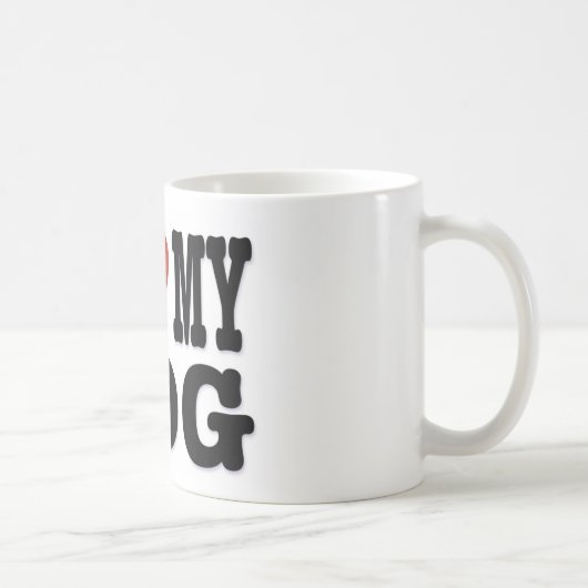 I LOVEMY HUND KAFFEETASSE (Rechts)