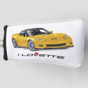I LOVETTE® EINZIGARTIGES Auto-Kunst-Design Golf Headcover