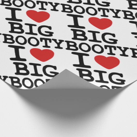 I LOVGE GROSSER HINTERN GESCHENKPAPIER (Ecke)