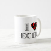 I LubDub Echo-Rot Kaffeetasse (VorderseiteRechts)