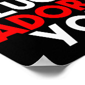 I Luchadore You Luchador Valentines Lucha Premium Poster (Ecke)