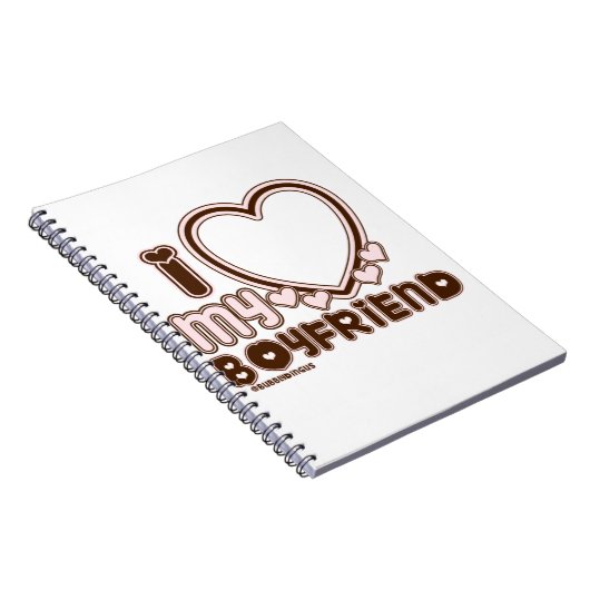 i luv braun bf notizblock (Rechte Seite)