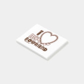 i luv braun bf post-it klebezettel (angewinkelt)
