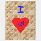 I LUV CRACKERS FLEECEDECKE (Vorderseite)