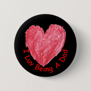 I Luv, der ein Vater-Knopf ist Button