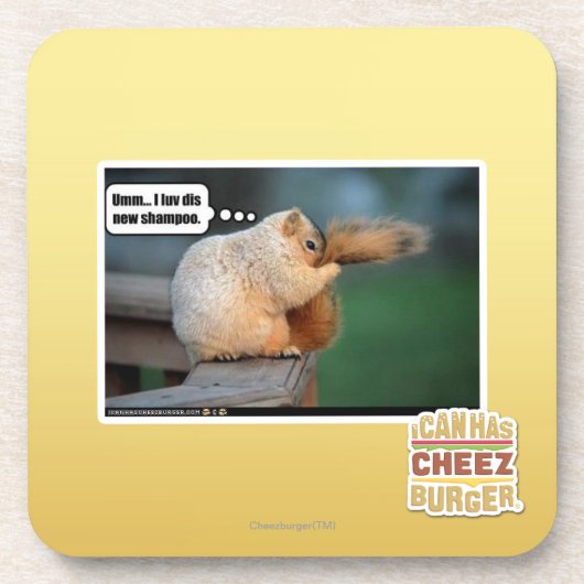 I luv div neues Shampoo Getränkeuntersetzer (Vorderseite)