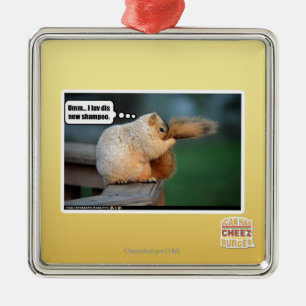 I luv div neues Shampoo Silbernes Ornament