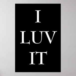 I LUV ES POSTER