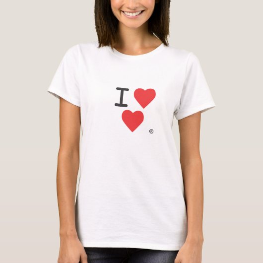 I Luv Herz-Kleid T-Shirt (Vorderseite)