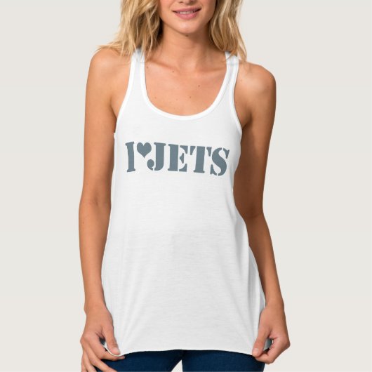 I LUV JETS TANK TOP (Vorderseite)