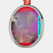 I Luv Kanada Silbernes Ornament (Links)