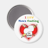 I Luv Mama Magnet (Vorderseite/Rückseite)