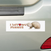 I Luv mein Frettchen Autoaufkleber (Auf Auto)