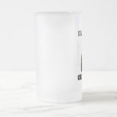 I Luv mein Ölindustrieller, Ölfeld-Abfall, Öl, Mattglas Bierglas (Mittel)