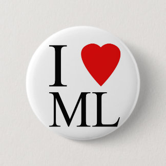 I Luv Mondschein-Knopf Button