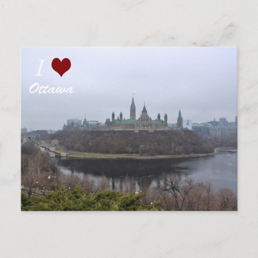 I luv Ottawa Postkarte des Parlaments Hill (Vorderseite)