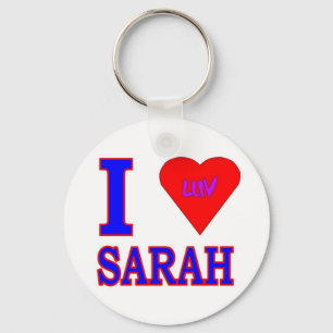 I LUV SARAH SCHLÜSSELANHÄNGER