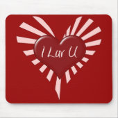 I Luv Sie Valentinsgruß Mousepad (Vorne)