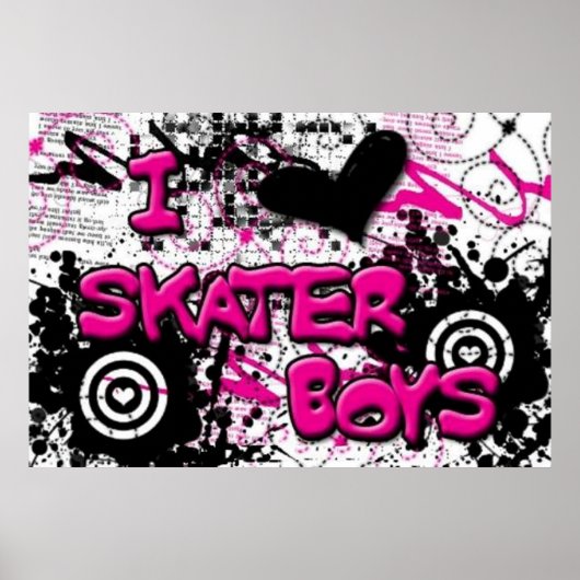 I Luv Skater Boys Poster (Vorne)