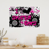 I Luv Skater Boys Poster (Küche)