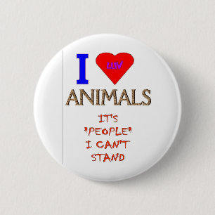I LUV TIERE BUTTON