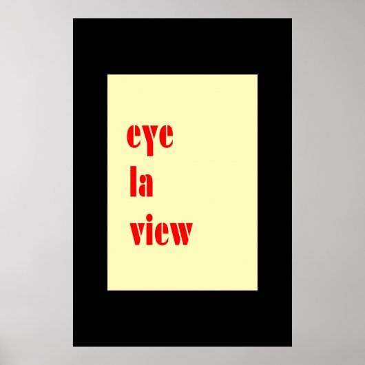 I LUV U Card Poster (Vorne)