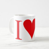 I LUV U KAFFEETASSE (Vorderseite Links)