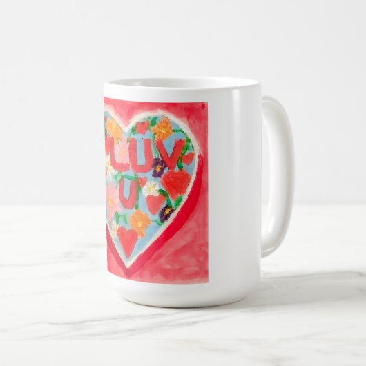 I Luv U Kaffeetasse (VorderseiteRechts)