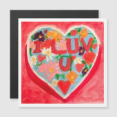 I Luv U Magnetkarte (Vorne/Hinten)