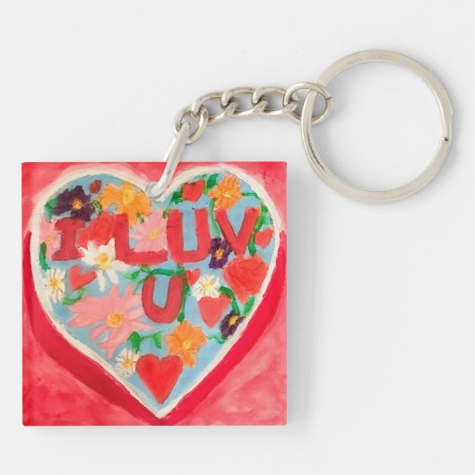 I Luv U Schlüsselanhänger (Rückseite)