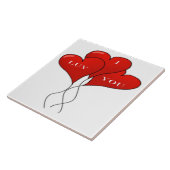 "I LUV YOU" BALLOONS FLIESE (Seite)