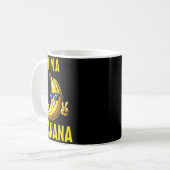 I’m A Banana Funny Cartoon Humor Design Kaffeetasse (Vorderseite Links)