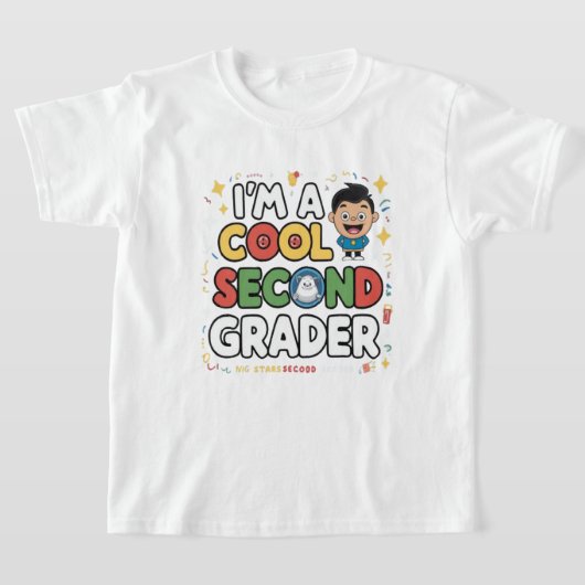 I’m a Cool Second Grader Back to School T-Shirt (Ablage )