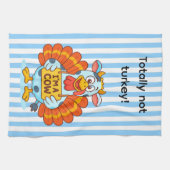 I’m a Cow Turkey | Funny Thanksgiving Disguise Geschirrtuch (Horizontal)