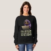 I m a Developer I Do Click Click Click On The Comp Sweatshirt (Vorne ganz)