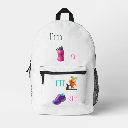 I’m a FIT Kid Print Cut Sew Bag Bedruckter Rucksack (Vorderseite)