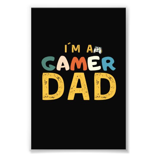 I´M A GAMER DAD FOTODRUCK (Vorne)