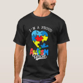 I M A Proud Autism Uncle Awareness Autistic He T-Shirt (Vorderseite)