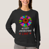 I M A Proud Grandma Love Heart Autism Awareness Pu T-Shirt (Vorderseite)