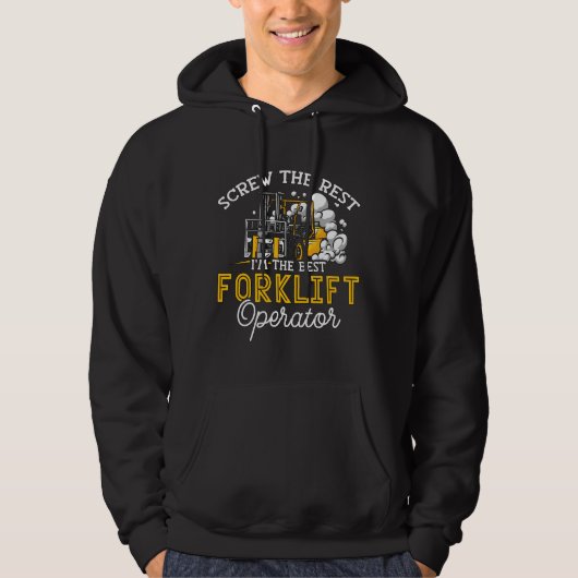 I’m Best Forklift Operator Driver Worker Truck Hoodie (Vorderseite)