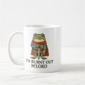 I’m Burnt Out M’lord Funny Tired Medieval Knight F Kaffeetasse (Links)