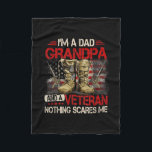 I’m Dad Grandpa And A Veteran American Flag Fleecedecke<br><div class="desc">I'm Dad Grandpa and A Veteran American Flag Gists For Dad Gift. Perfect gift for your dad,  mom,  dad,  men,  women,  friend and family members on Thanksgiving Day,  Christmas Day,  Mothers Day,  Fathers Day,  4th of July,  1776 Independent Day,  Veterans Day,  Halloween Day,  Patrick's Day</div>