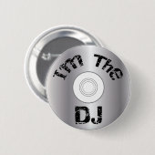 I.m das DJ knöpfen Abzeichen Button (Vorne & Hinten)