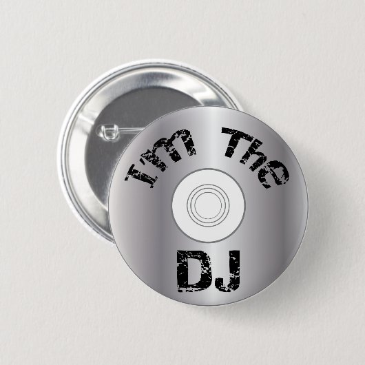 I.m das DJ knöpfen Abzeichen Button (Vorne & Hinten)