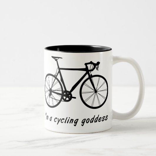 I " m eine radfahrengöttin zweifarbige tasse (Rechts)