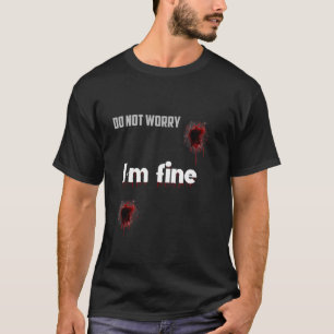 I M Fine Granny Ironic Halloween Spaß Funny Zombi T-Shirt