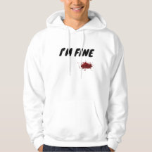 “I’m Fine” Minimalist Hoodie – Emotional Aesthetic